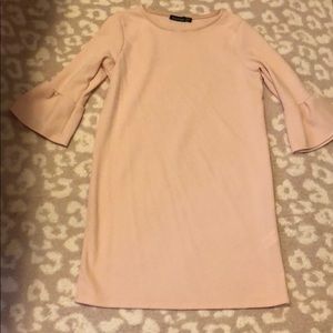 Light pink bell sleeve dress